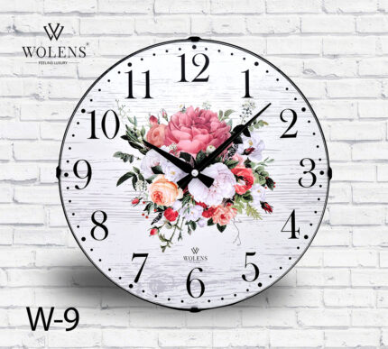 Bombe Camlı Yuvarlak Saat W9
